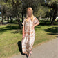 Robe motif - beige