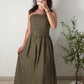 Robe bustier - kaki