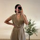 Veste lanière beige