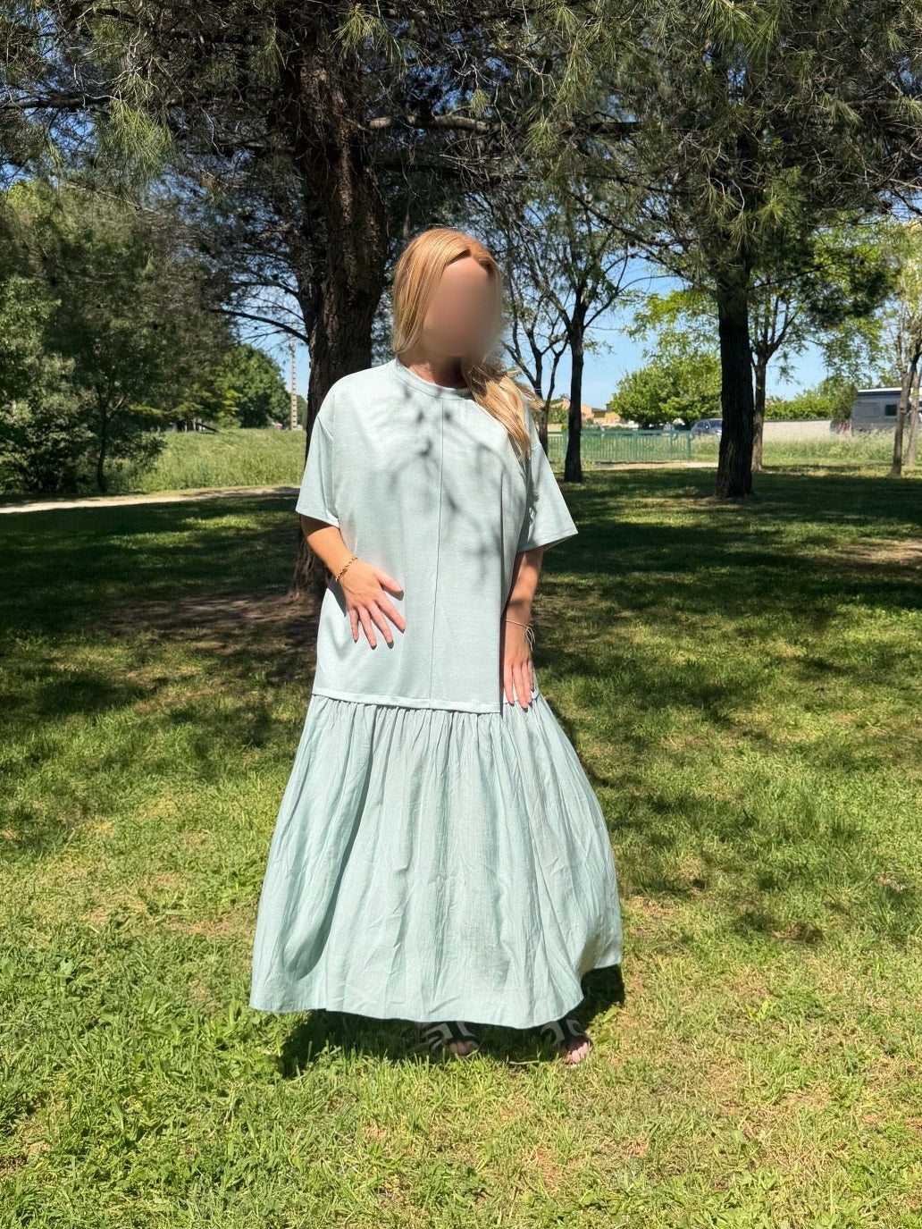 Robe tulle - menthe