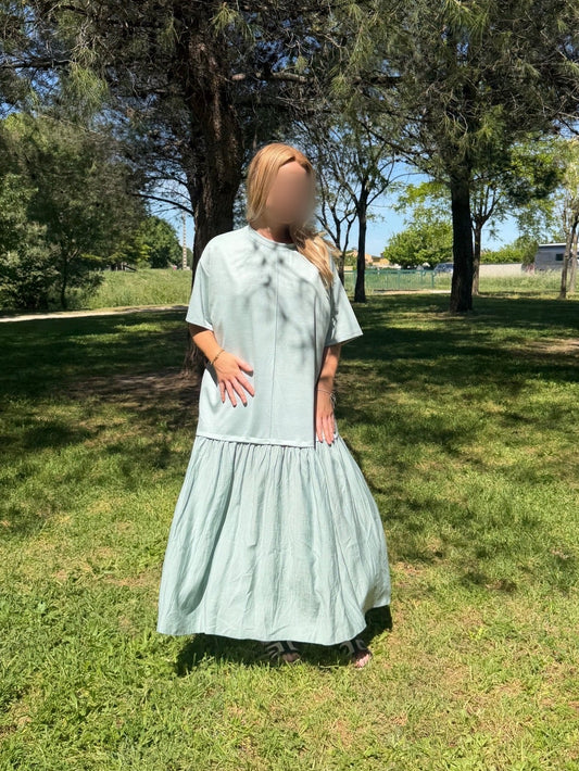 Robe tulle - menthe