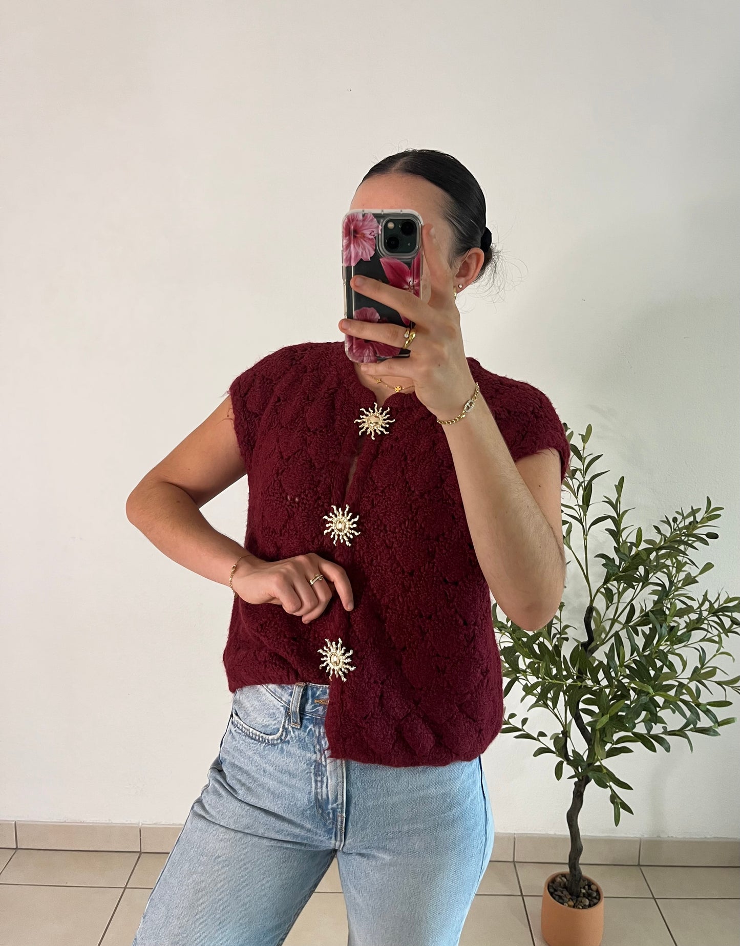 Gilet soleil rouge